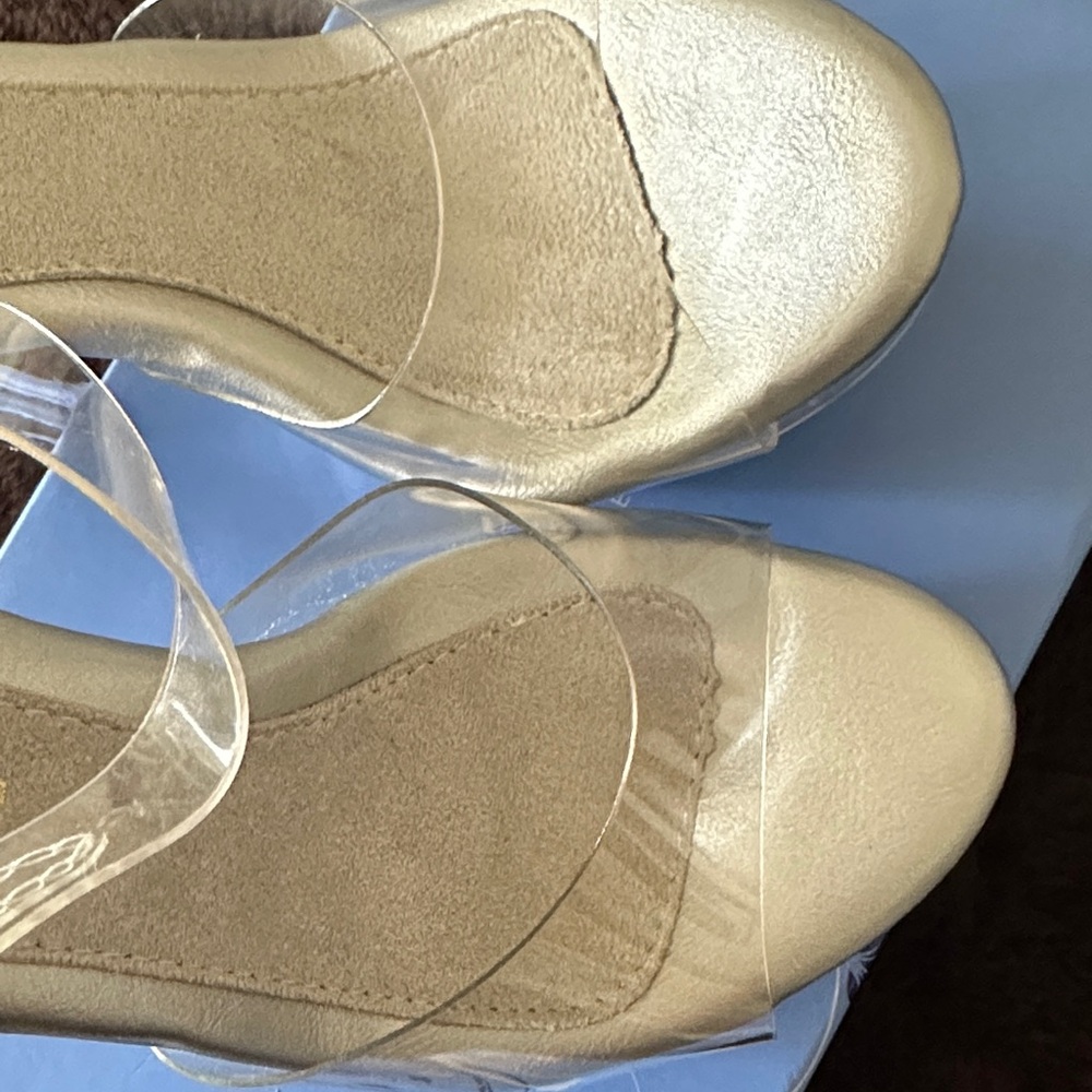 Fabulous Clear 5” High Heel Sandals - Picture 3 of 6